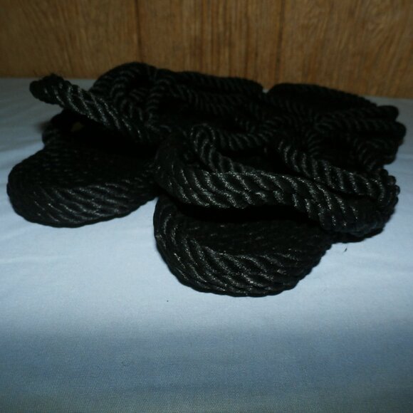 Utopian Rope Sandals   Black Handmade  Size  8 ladies 6.5 Men's  New w/ Tags - Picture 13 of 15